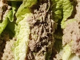 Feuilles de Salade Farcies à la Crème de Thon et Avocat