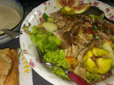 Salade de poulet sauce caesar maison