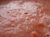 Soupe froide de tomate et pastèque