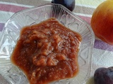 Compote prunes pommes