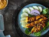 Brochettes de poulet Satay, recette de Malaisie