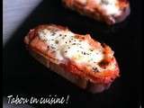 Ronde interblog #29: bruschetta saumon fumé / mozzarella