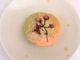 Gâteau à la noix de coco macha et fleur de cerisier 桜の花抹茶ココナッツケーキ