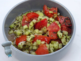 Salade de tomates et concombre à la marocaine