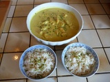 Poulet curry au lait de coco