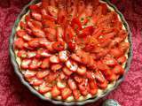 Tarte à la pistache et aux fraises