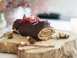Bûche de Noël à la mousse au chocolat Michel & Augustin