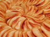 Tarte aux pommes pâte sablée gelée de pommes