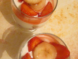 Verrines fraises-bananes
