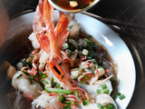 Steamed shrimps with glass noodles (crevettes à la vapeur et cheveux d'ange) - Nouvel an chinois