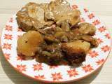 Rôti de porc champignons et pommes de terre au Cookéo