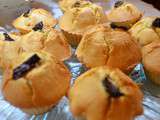 Muffins au goût d'amandes et de caramel salé nature et prun'oranges