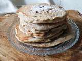 Pancakes aux muesli et à la farine de sarrasin sans gluten ni lactose