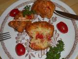 Mini cakes jambon-tomates-mozzarella-persil