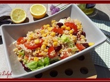 Salade de boulghour au maïs et haricots rouges