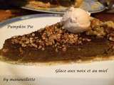 Dessert de Thanksgiving : pumpkin pie et glace miel-noix