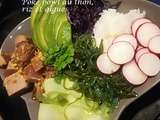 Poke bowl au thon, riz et algues