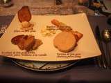Variation autour du foie gras, pomme poire et coing