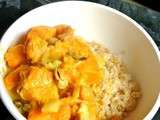 Curry de patates douces aux noix de cajou et raisins secs