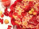 Clafoutis aux fruits rouges, vanille et lait d’amande