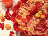 Clafoutis aux fruits rouges, vanille et lait d'amande