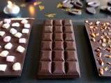 Tablettes de chocolat maison