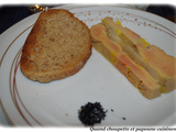 Terrine de foie gras aux poires confites