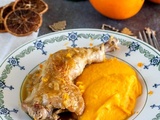 Cocotte de cuisses de poulet à l’orange