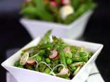 Salade d'asperges vertes et petits pois