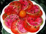 Salade de Tomate et Radis Pamplemousse