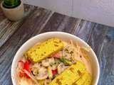 Soupe thaï et nouilles de riz
