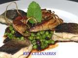 Filet de truite,foie gras de canard,tartare de petits pois à la menthe,tomate confite et jus d'oignon,Concours GreenPan
