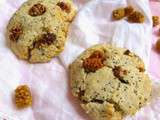 Cookies vegan aux mulberries, pavot, coco et fève tonka (sans gluten)