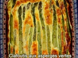 Clafoutis d’asperges vertes, amandes et parmesan