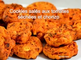 Cookies salés aux tomates séchées et chorizo