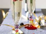 Cocktail : Champagne aux fruits rouges et sirop d’orgeat