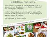 Atelier d’initiation a la cuisine vegetale / valais / 17.12 / 10h – 13h