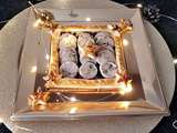 Spécial fêtes de fin d'année n°4 : tarte au boudin blanc au porto sur lit de confit d'oignons rouges