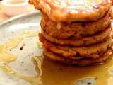 Pancakes à la farine de millet, caramel d’orange à la fleur de sel