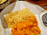 Curry de poulet au butternut, potimarron et patate douce