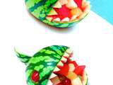 Sculpture de Fruit: Comment Faire un Bol de Melon d'Eau (Pastèque) en Piranha