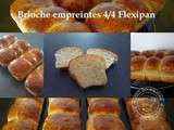 Brioche extra dans les empreintes 4/4 Flexipan