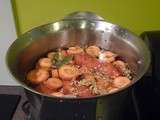 Lentilles aux Saucisses et lard fumé au Cook'in