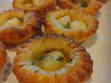Minis Tartelettes Noix de Pétoncles beurre à l 'ail