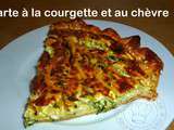 Tarte à la courgette et au chèvre