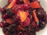 Cranberries à l’orange et clafoutis