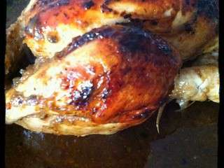 Poulet rôti et sa sauce aux oignon et herbes de provence