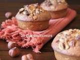 Muffins au praliné et noisettes