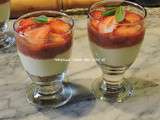 Verrines de cheesecake fruité et fraises (ig bas)