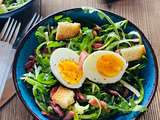 Salade de pissenlits lardons & œufs durs